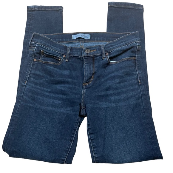 Banana Republic Dark Wash Skinny Ankle Marin Jeans. Size 26 - Picture 3 of 8